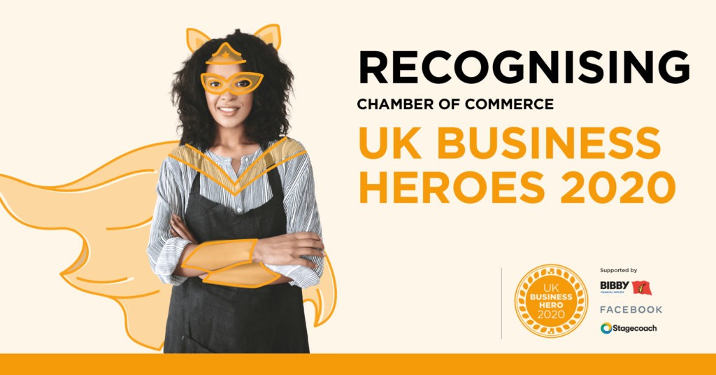 Denroy recognised as UK Business Heroes 2020 by the Chamber of Commerce.